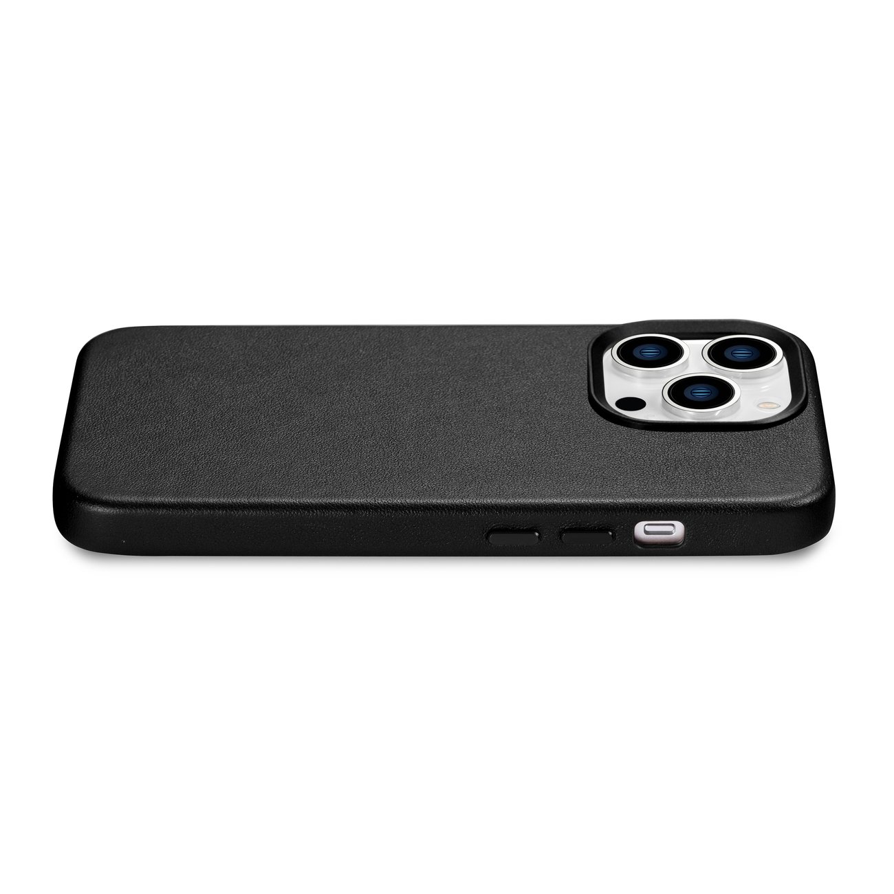 Pokrowiec iCarer Case Leather MagSafe czarny Apple iPhone 14 Pro / 10