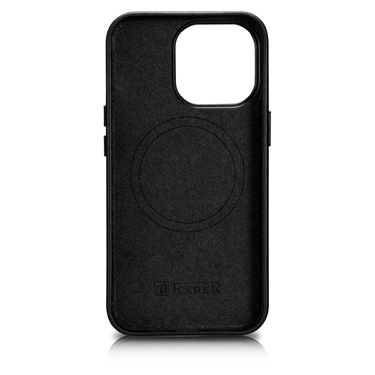Pokrowiec iCarer Case Leather MagSafe czarny Apple iPhone 14 Pro / 3
