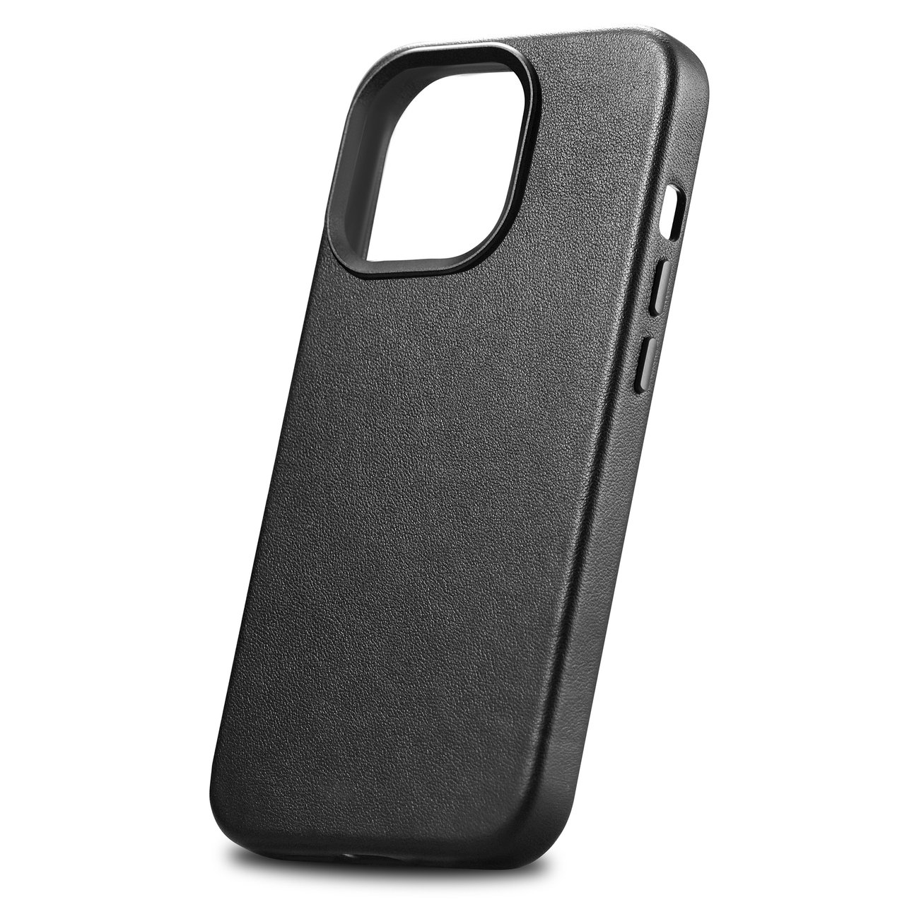 Pokrowiec iCarer Case Leather MagSafe czarny Apple iPhone 14 Pro / 7