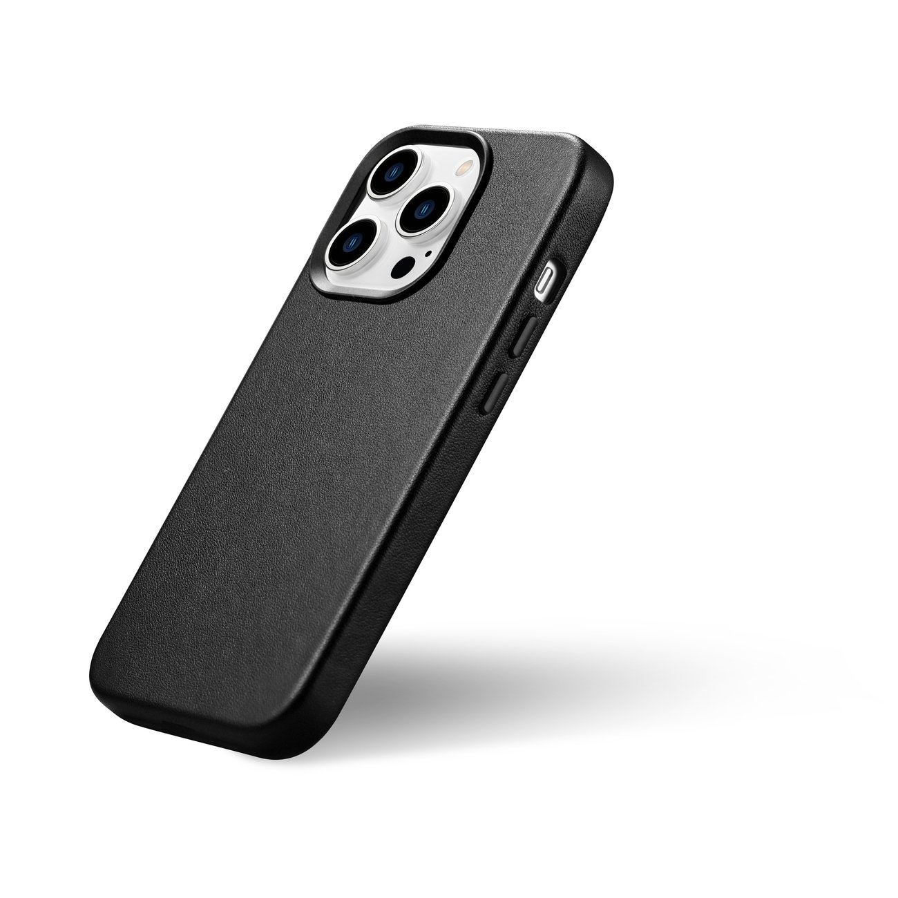 Pokrowiec iCarer Case Leather MagSafe czarny Apple iPhone 14 Pro / 8