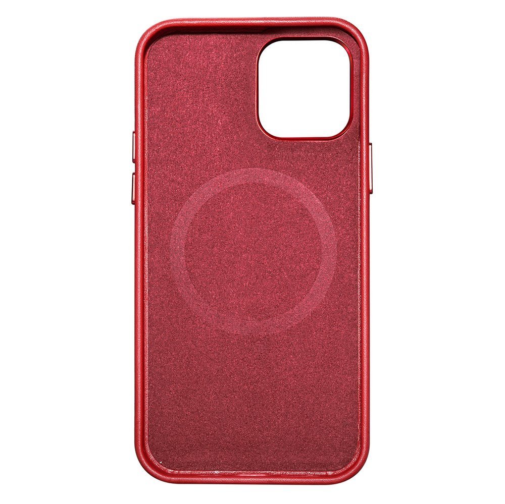 Pokrowiec iCarer Case Leather MagSafe czerwony Apple iPhone 12 Mini / 6