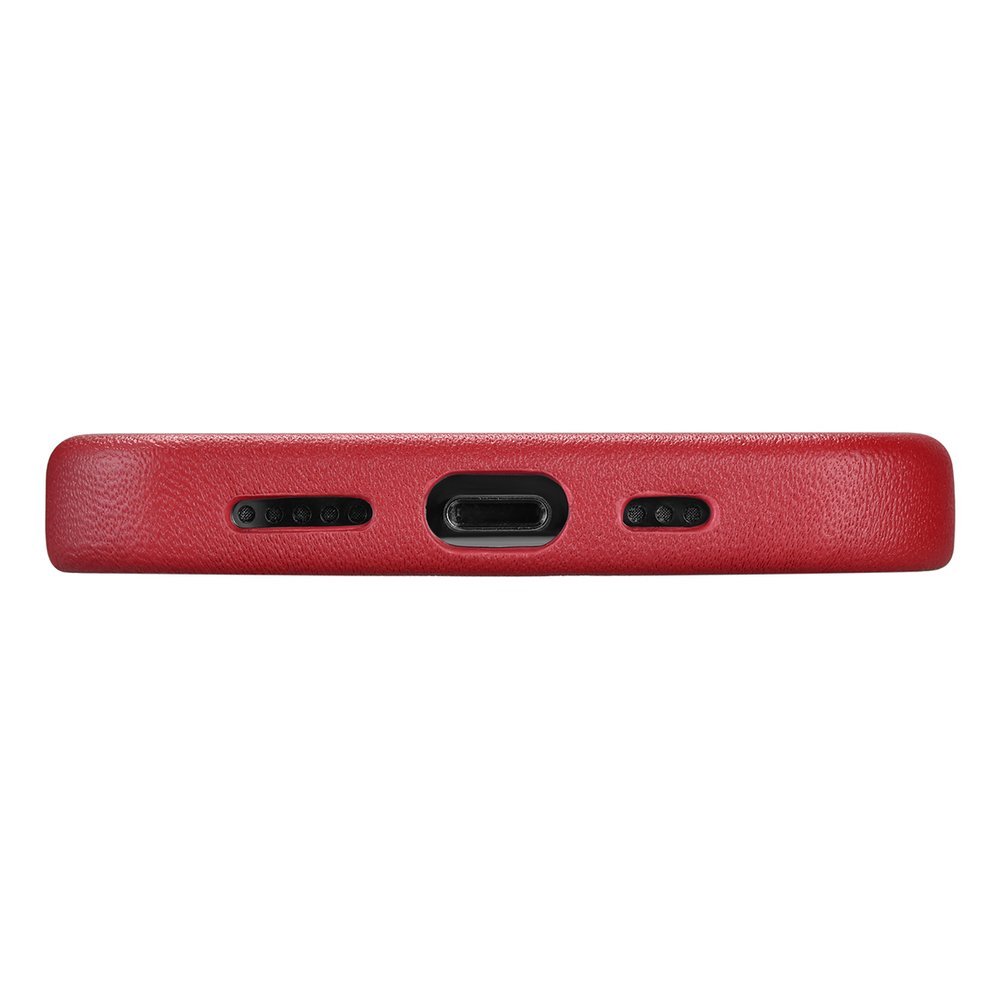 Pokrowiec iCarer Case Leather MagSafe czerwony Apple iPhone 12 Mini / 9