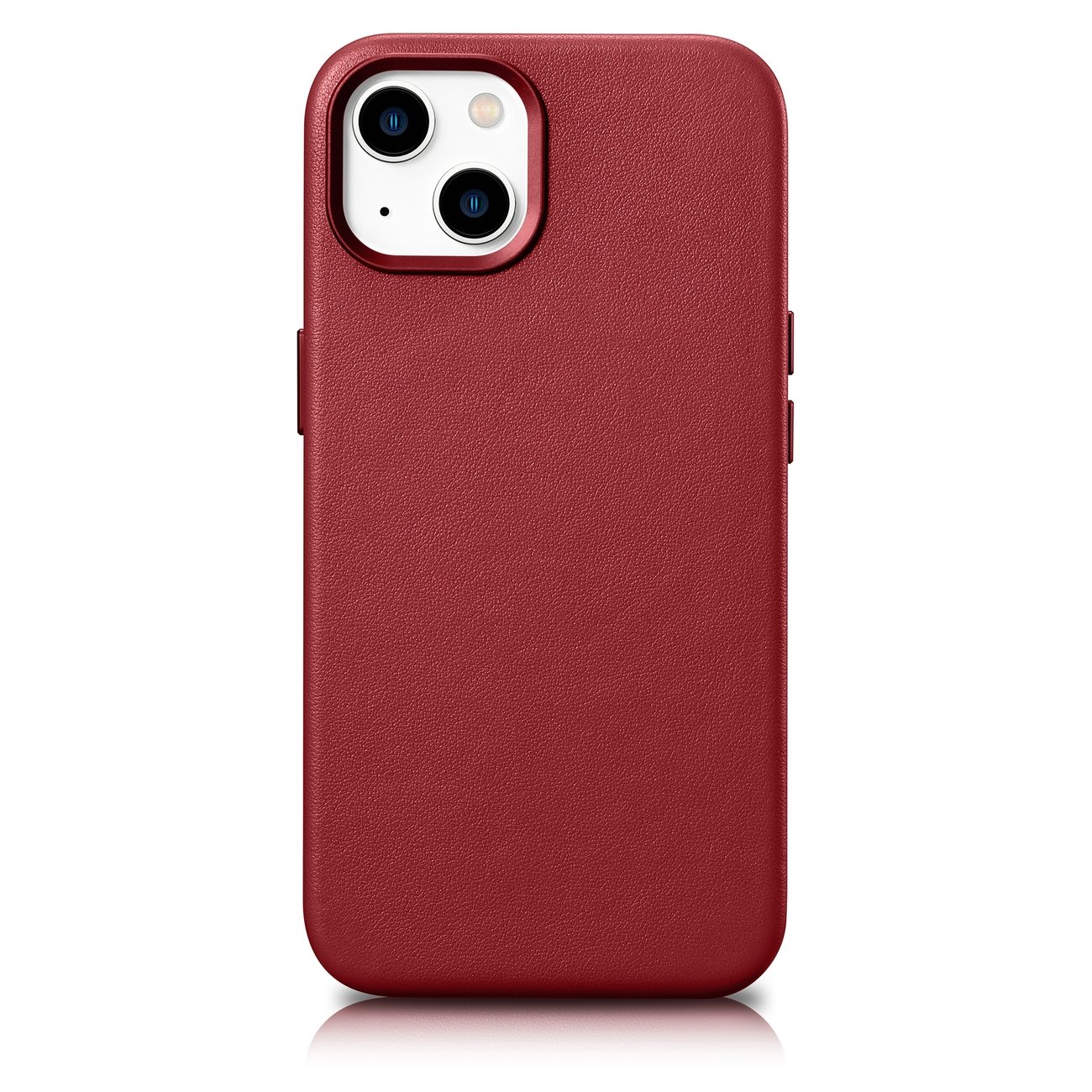 Pokrowiec iCarer Case Leather MagSafe czerwony Apple iPhone 14