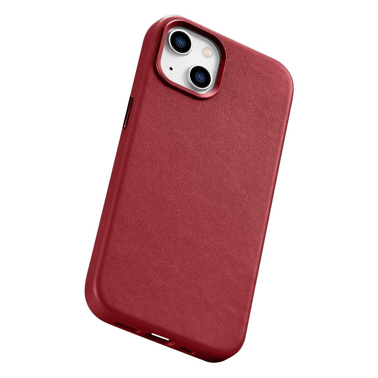 Pokrowiec iCarer Case Leather MagSafe czerwony Apple iPhone 14 / 12