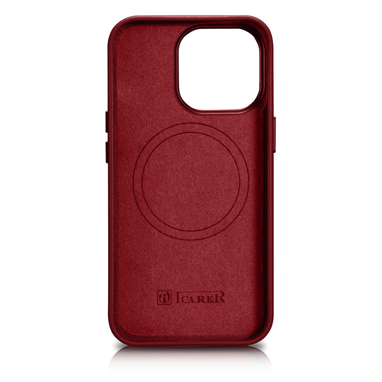 Pokrowiec iCarer Case Leather MagSafe czerwony Apple iPhone 14 Pro / 3