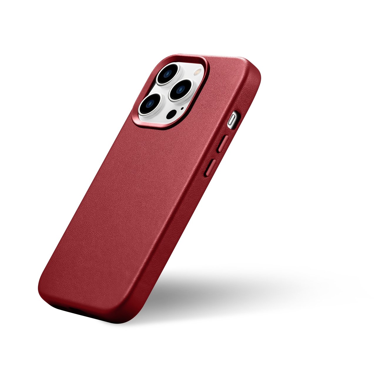 Pokrowiec iCarer Case Leather MagSafe czerwony Apple iPhone 14 Pro / 8