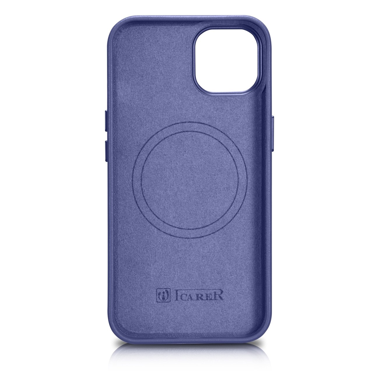Pokrowiec iCarer Case Leather MagSafe jasnofioletowy Apple iPhone 14 / 3