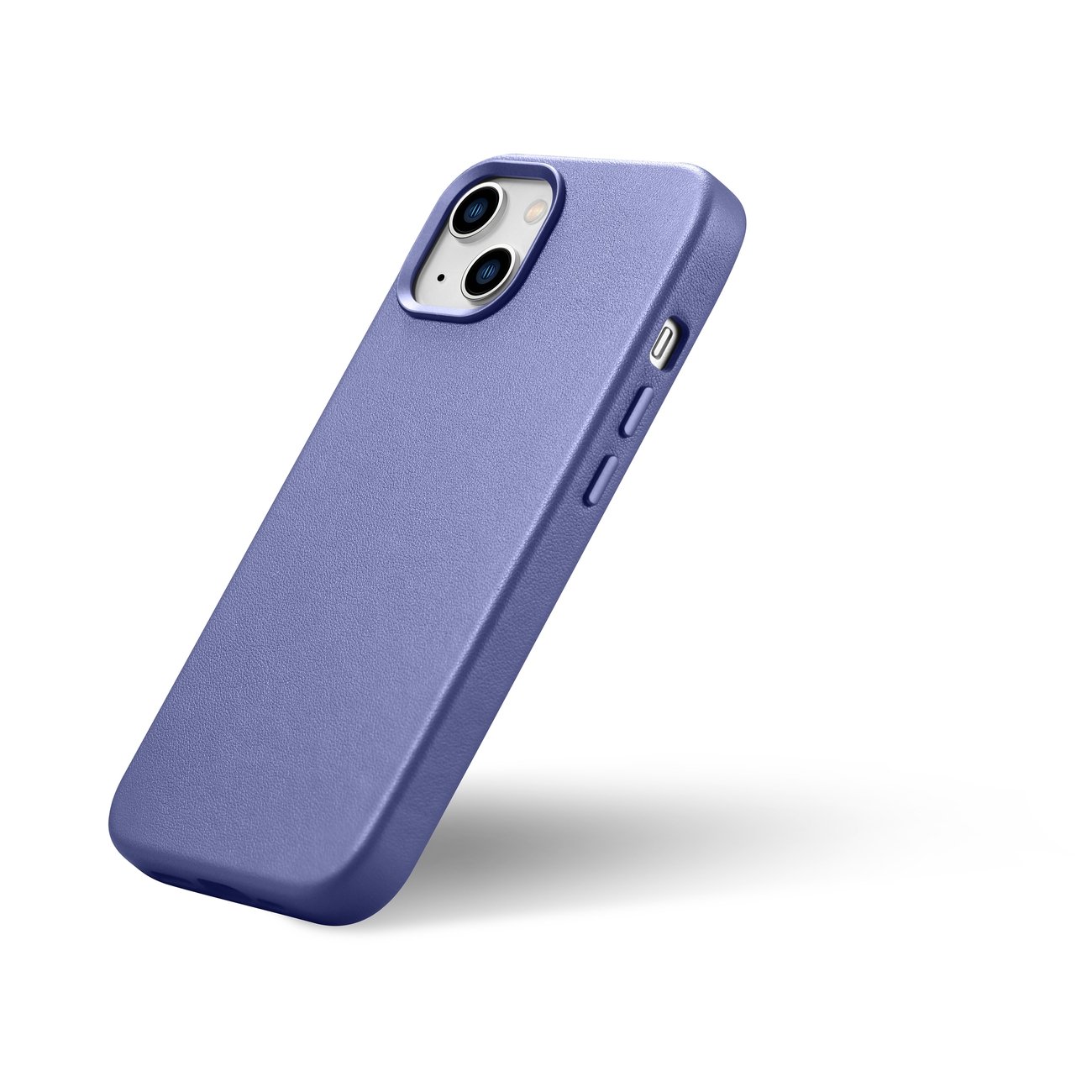Pokrowiec iCarer Case Leather MagSafe jasnofioletowy Apple iPhone 14 / 8