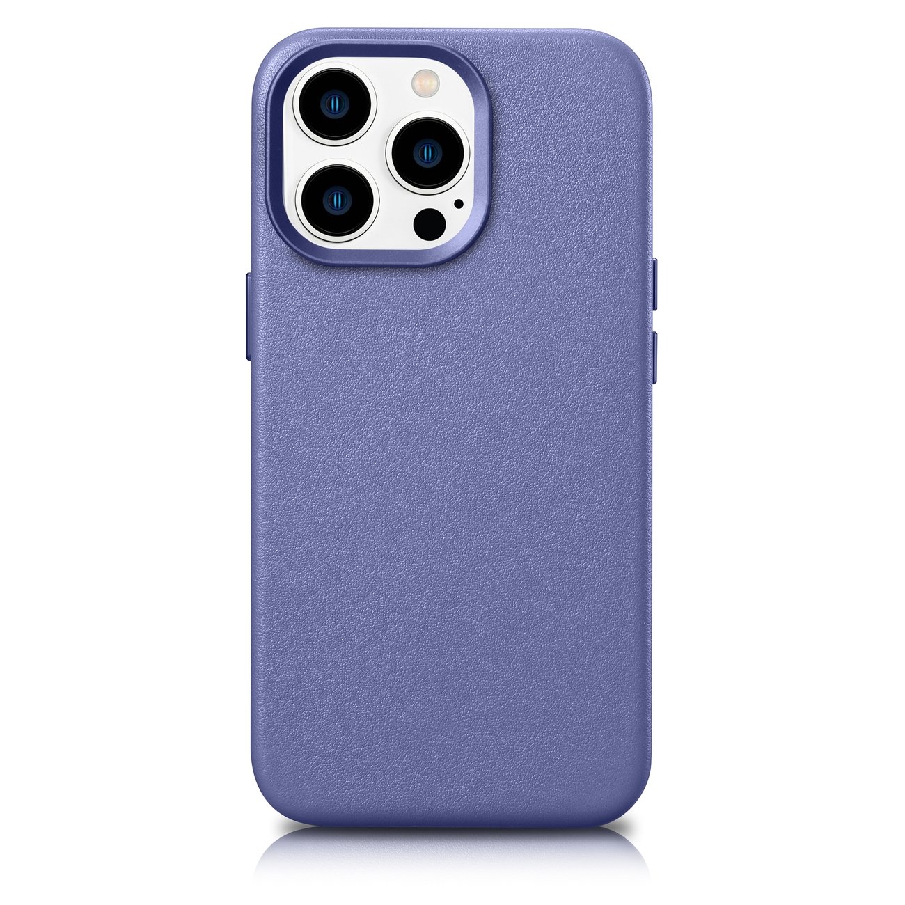 Pokrowiec iCarer Case Leather MagSafe jasnofioletowy Apple iPhone 14 Pro
