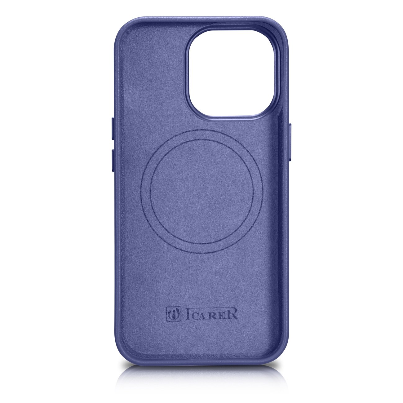 Pokrowiec iCarer Case Leather MagSafe jasnofioletowy Apple iPhone 14 Pro / 3