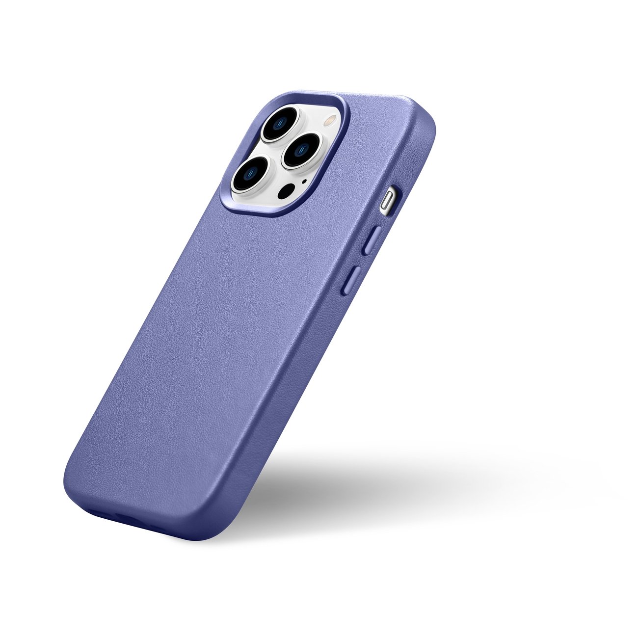 Pokrowiec iCarer Case Leather MagSafe jasnofioletowy Apple iPhone 14 Pro / 9