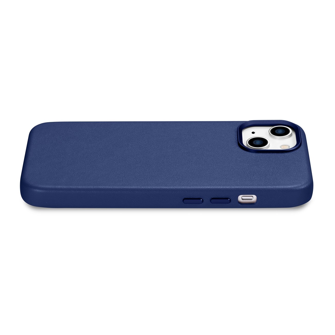 Pokrowiec iCarer Case Leather MagSafe niebieski Apple iPhone 14 / 10