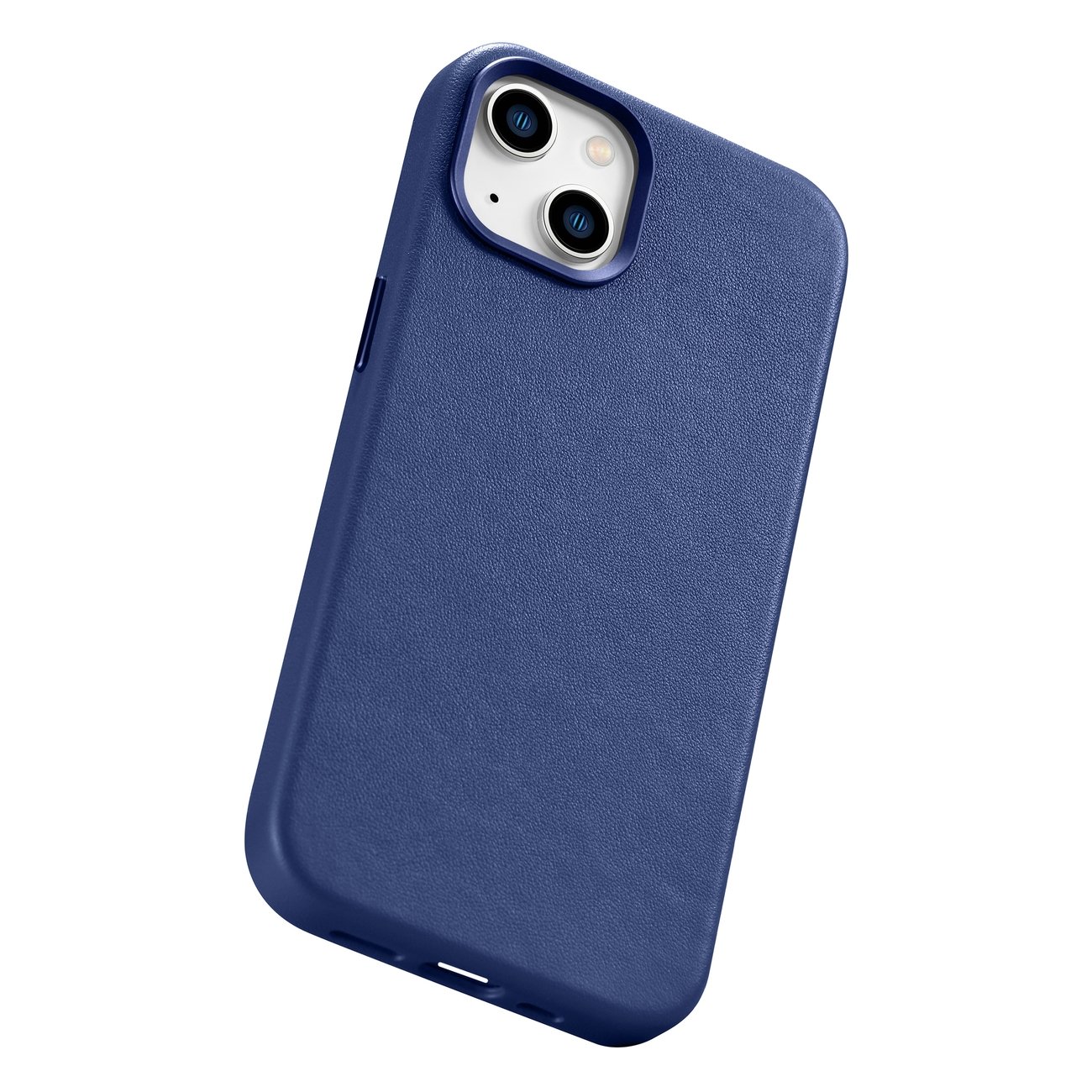 Pokrowiec iCarer Case Leather MagSafe niebieski Apple iPhone 14 / 11