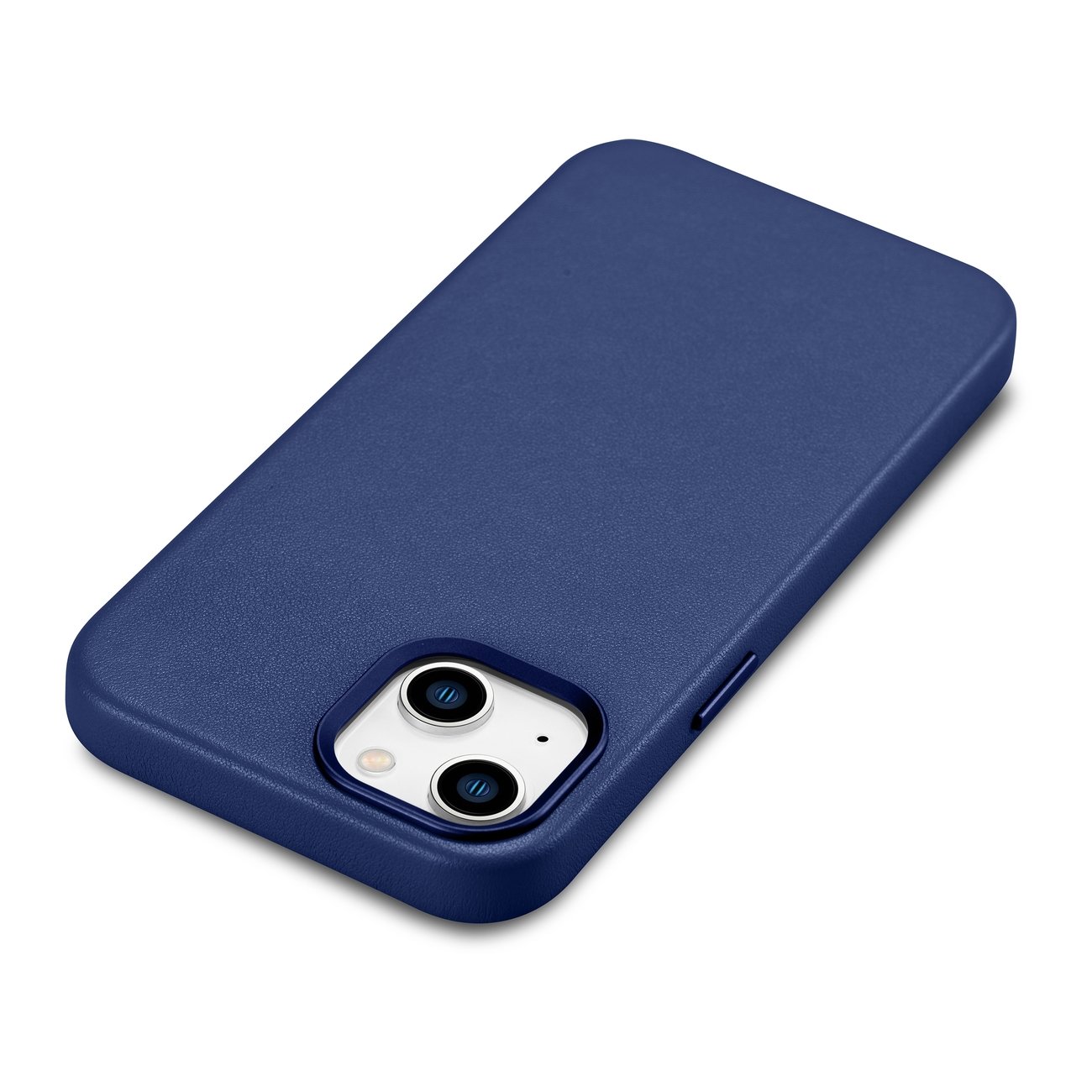 Pokrowiec iCarer Case Leather MagSafe niebieski Apple iPhone 14 / 12