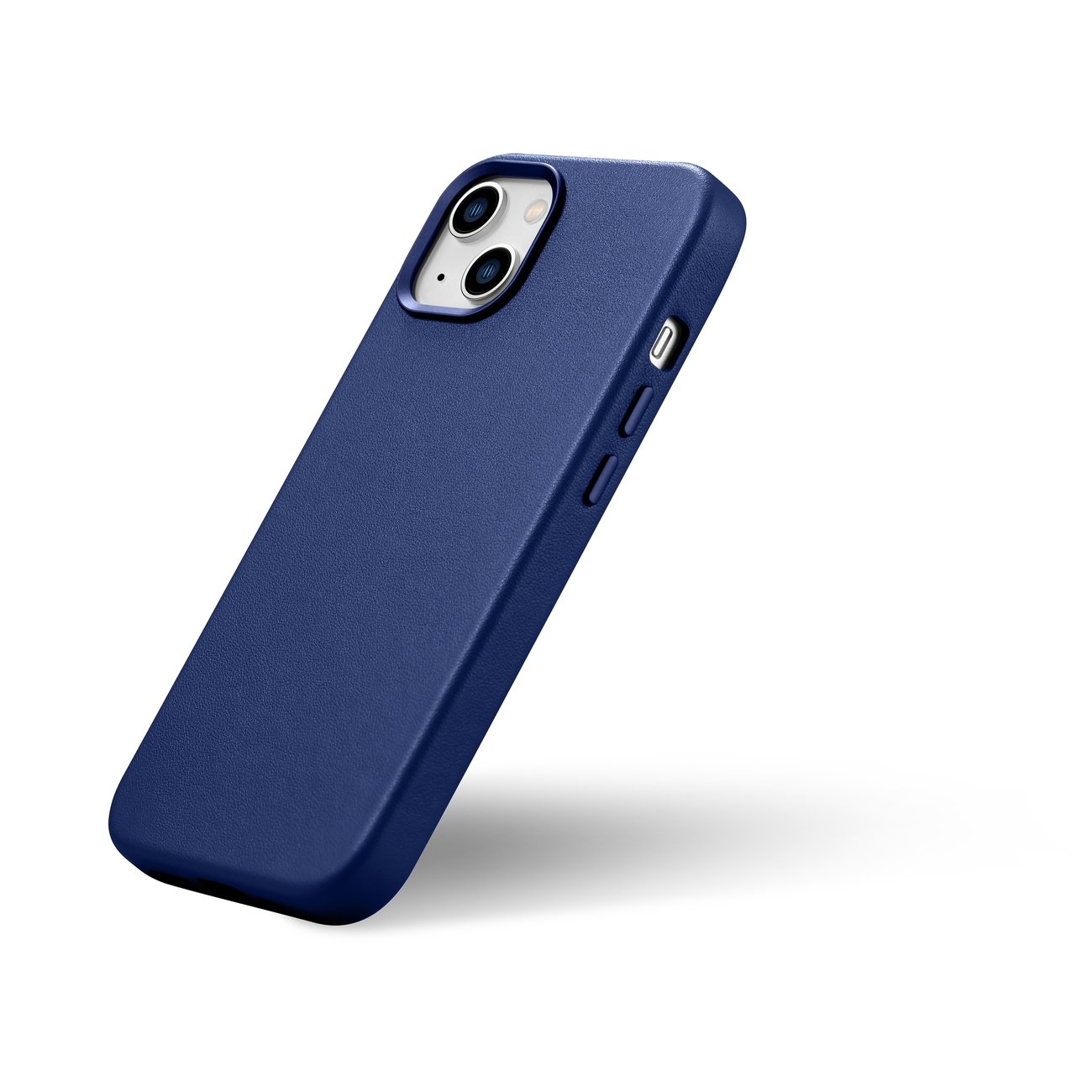 Pokrowiec iCarer Case Leather MagSafe niebieski Apple iPhone 14 / 8