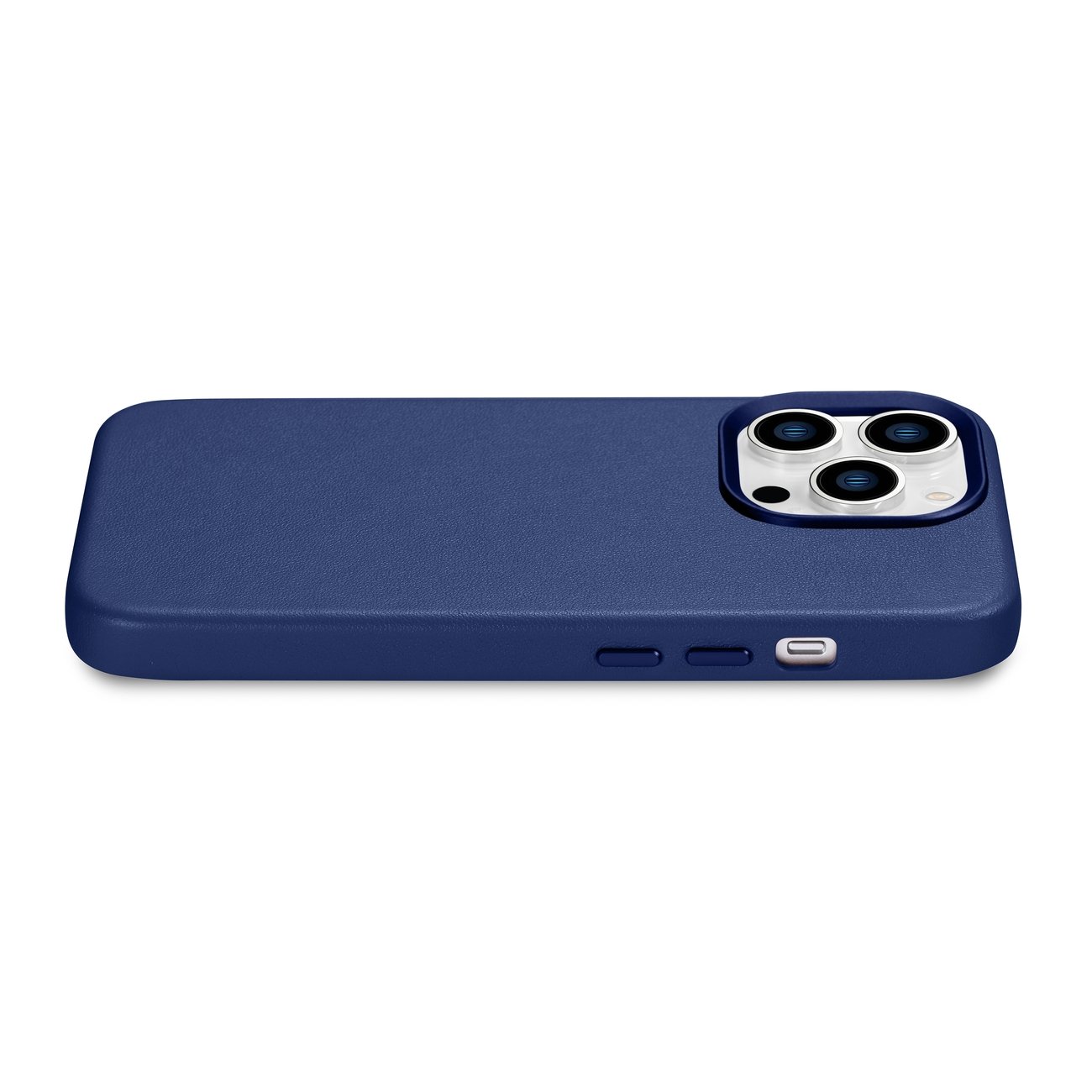 Pokrowiec iCarer Case Leather MagSafe niebieski Apple iPhone 14 Pro / 10