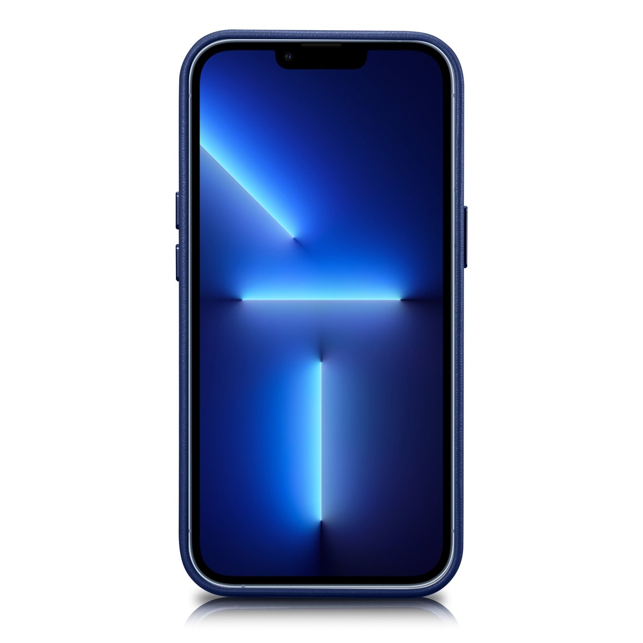 Pokrowiec iCarer Case Leather MagSafe niebieski Apple iPhone 14 Pro / 2