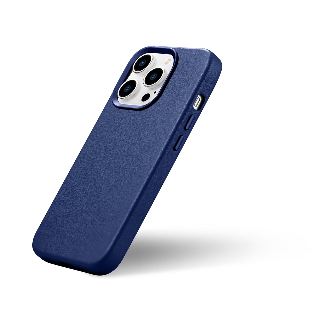 Pokrowiec iCarer Case Leather MagSafe niebieski Apple iPhone 14 Pro / 8