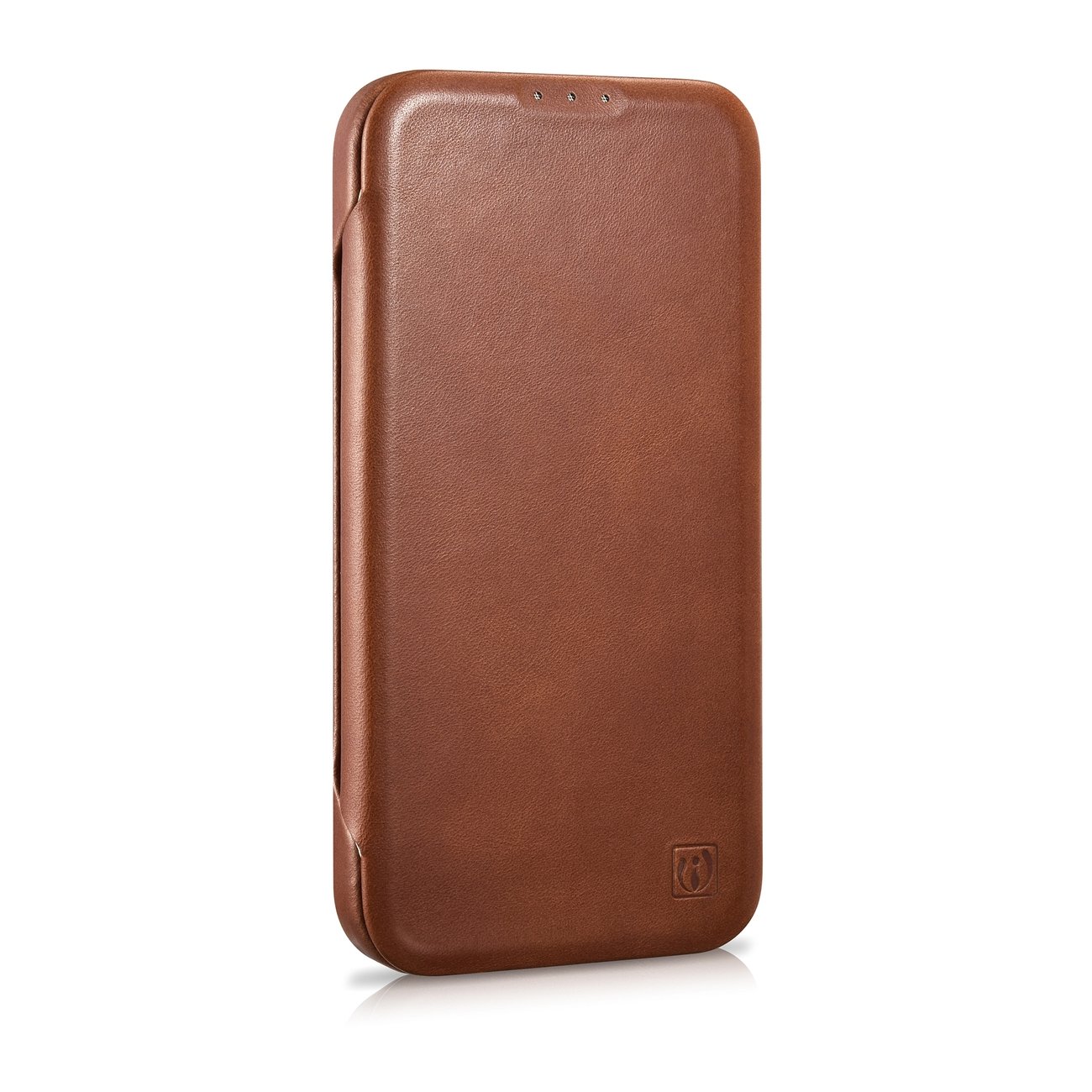 Pokrowiec iCarer CE Oil Wax Premium Leather Folio Case brzowy Apple iPhone 14 / 5