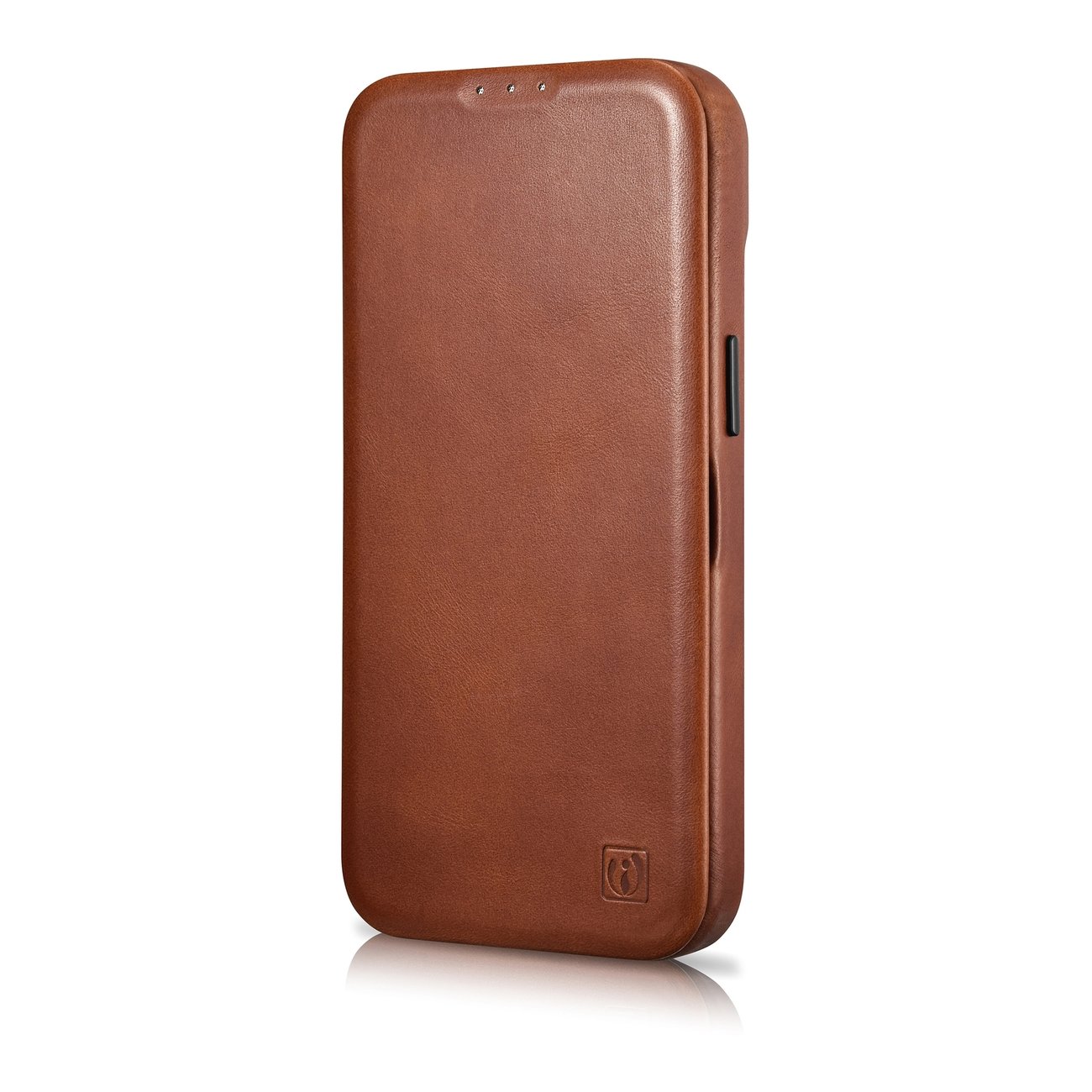 Pokrowiec iCarer CE Oil Wax Premium Leather Folio Case brzowy Apple iPhone 14 / 6