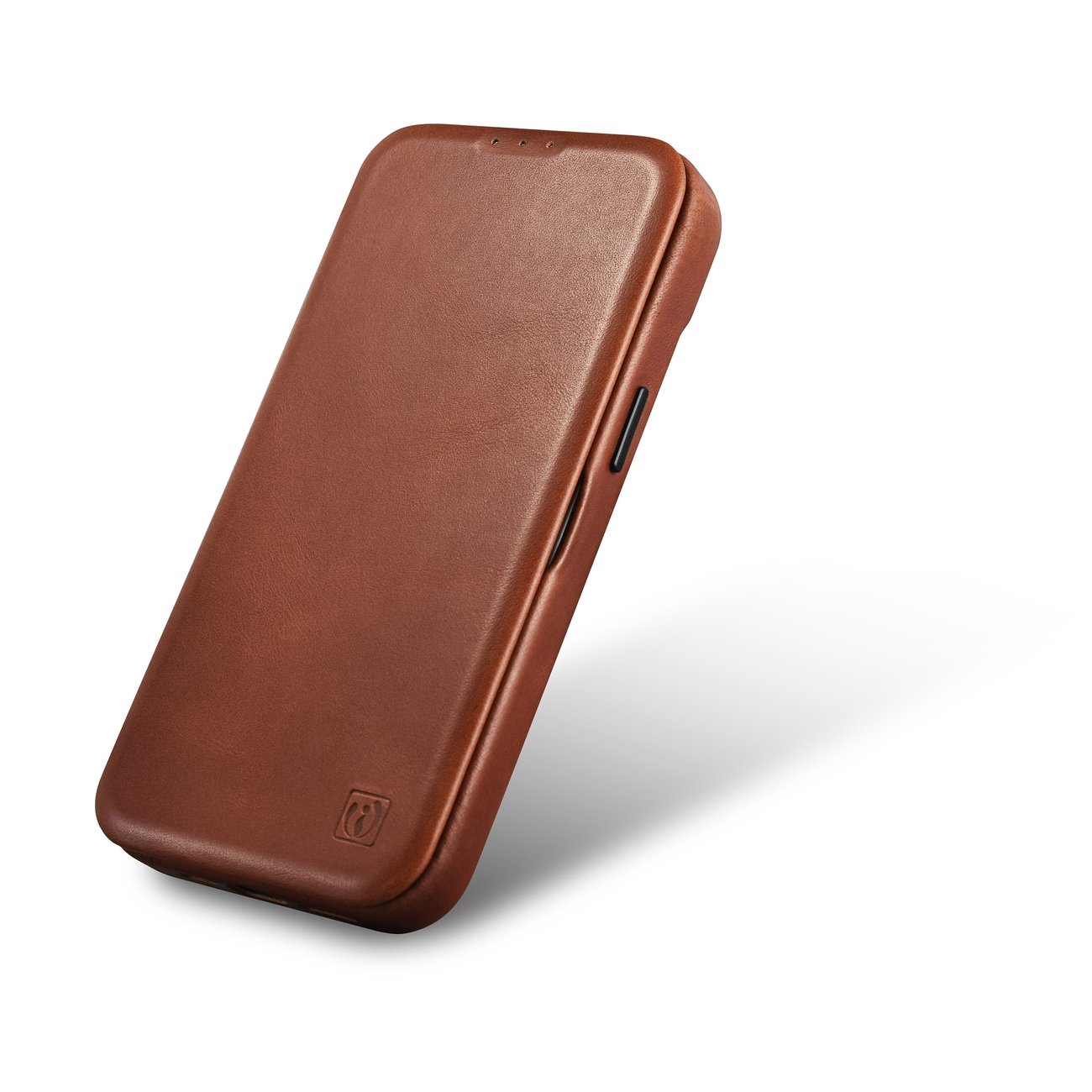 Pokrowiec iCarer CE Oil Wax Premium Leather Folio Case brzowy Apple iPhone 14 / 7