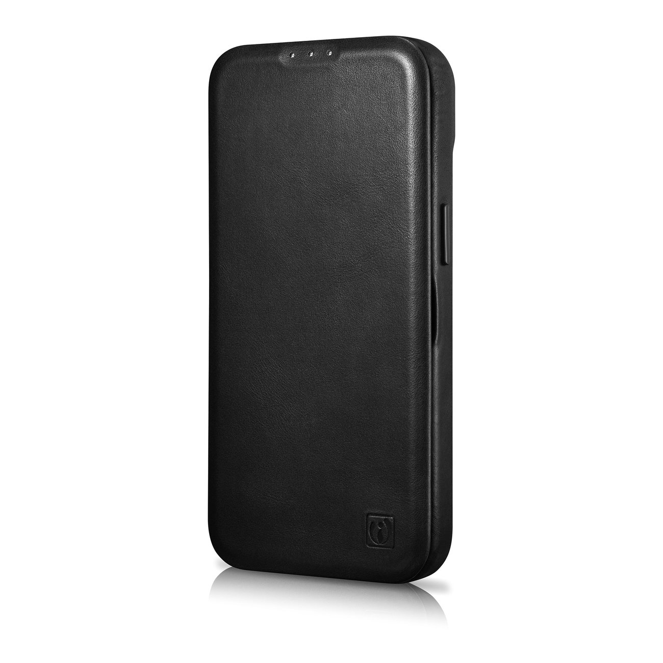 Pokrowiec iCarer CE Oil Wax Premium Leather Folio Case czarny Apple iPhone 14 / 5