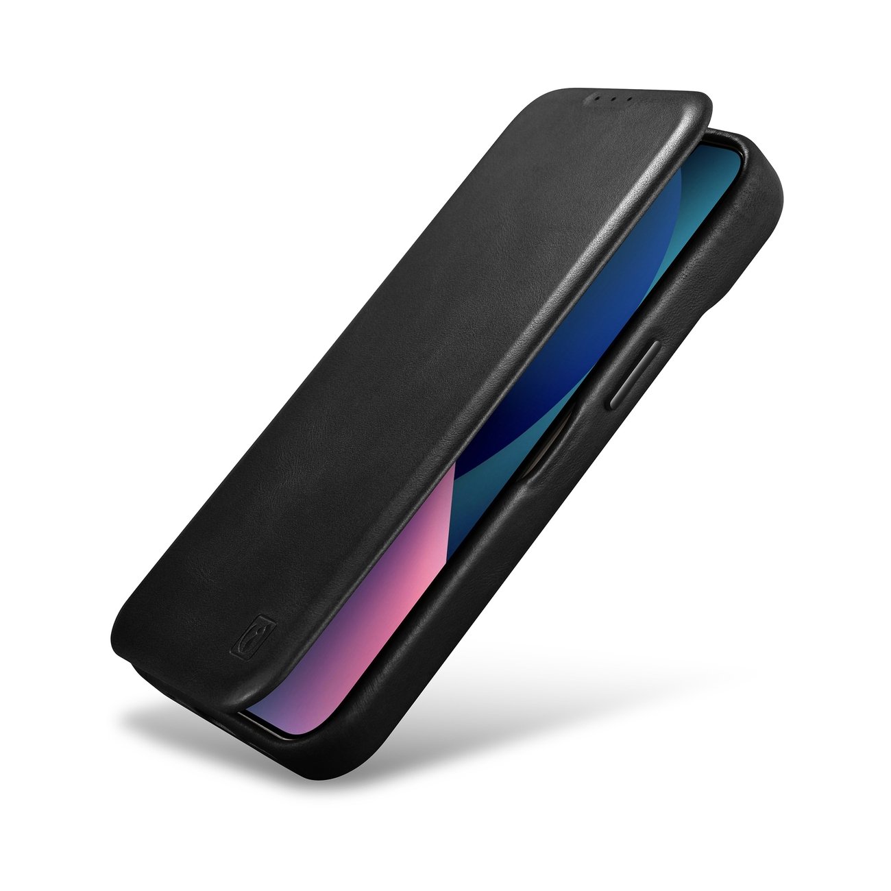 Pokrowiec iCarer CE Oil Wax Premium Leather Folio Case czarny Apple iPhone 14 / 9 Pokrowiec iCarer CE Oil Wax Premium Leather Folio Case czarny Apple iPhone 14 / 9