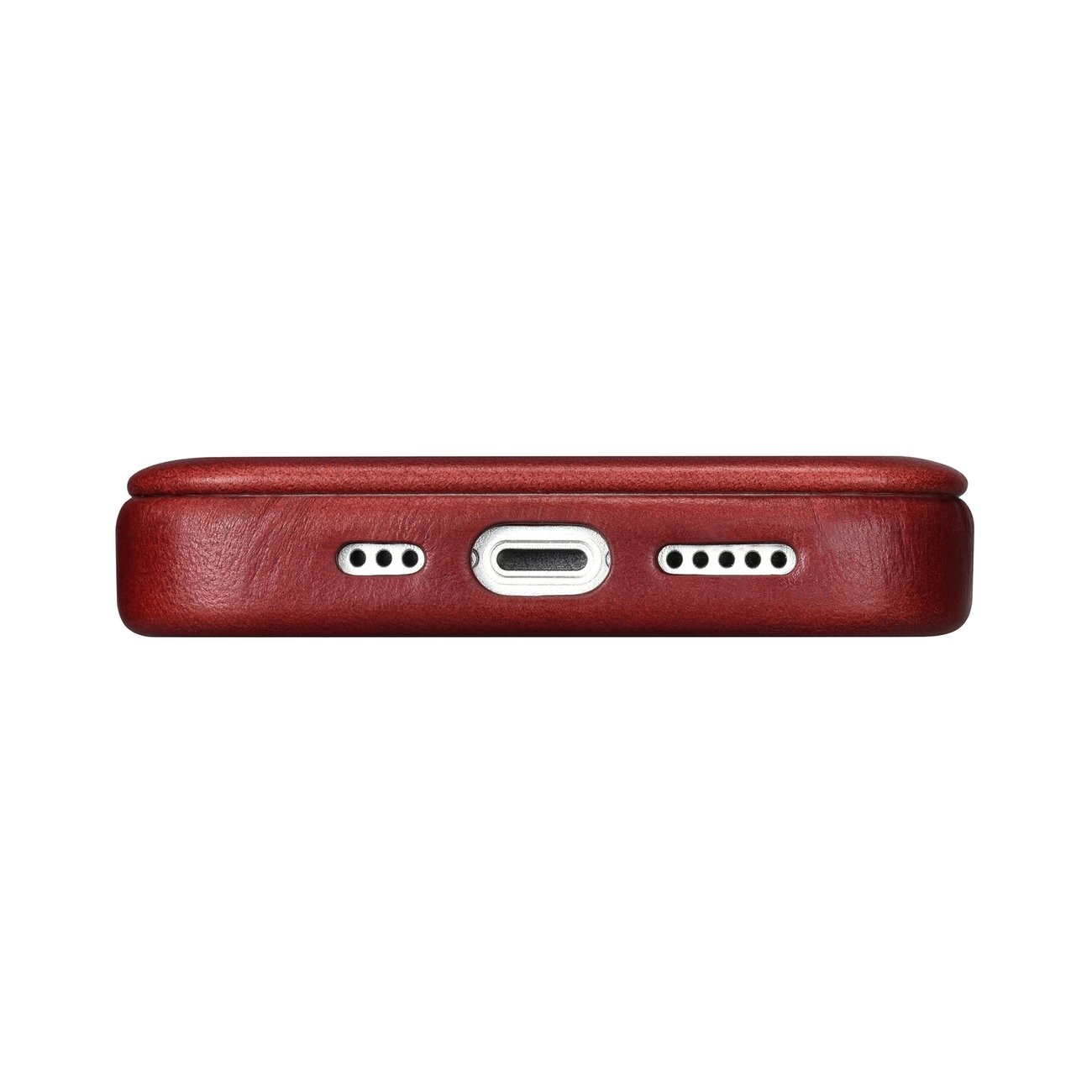 Pokrowiec iCarer CE Oil Wax Premium Leather Folio Case czerwony Apple iPhone 14 / 11