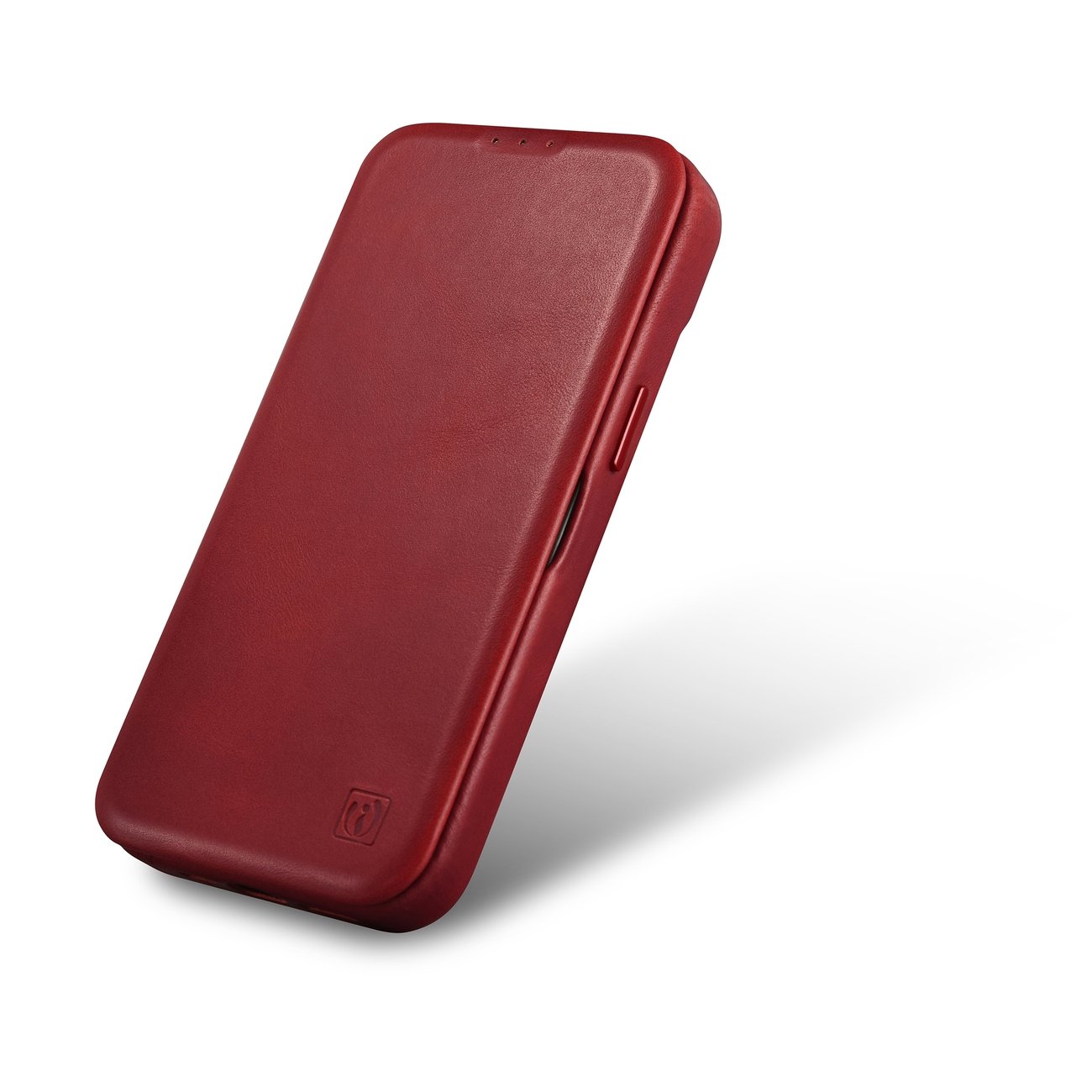 Pokrowiec iCarer CE Oil Wax Premium Leather Folio Case czerwony Apple iPhone 14 / 6