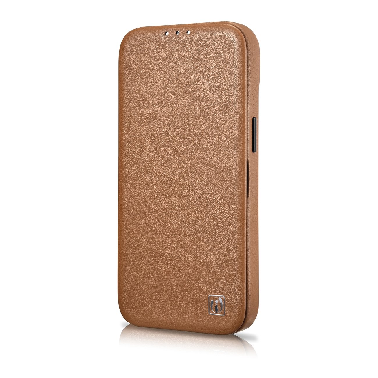 Pokrowiec iCarer CE Premium Leather Folio Case brzowy Apple iPhone 14 / 7