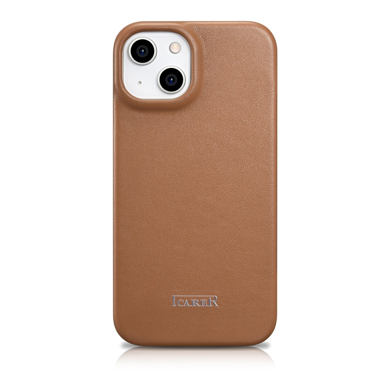 Pokrowiec iCarer CE Premium Leather Folio Case brzowy Apple iPhone 14 Plus / 4