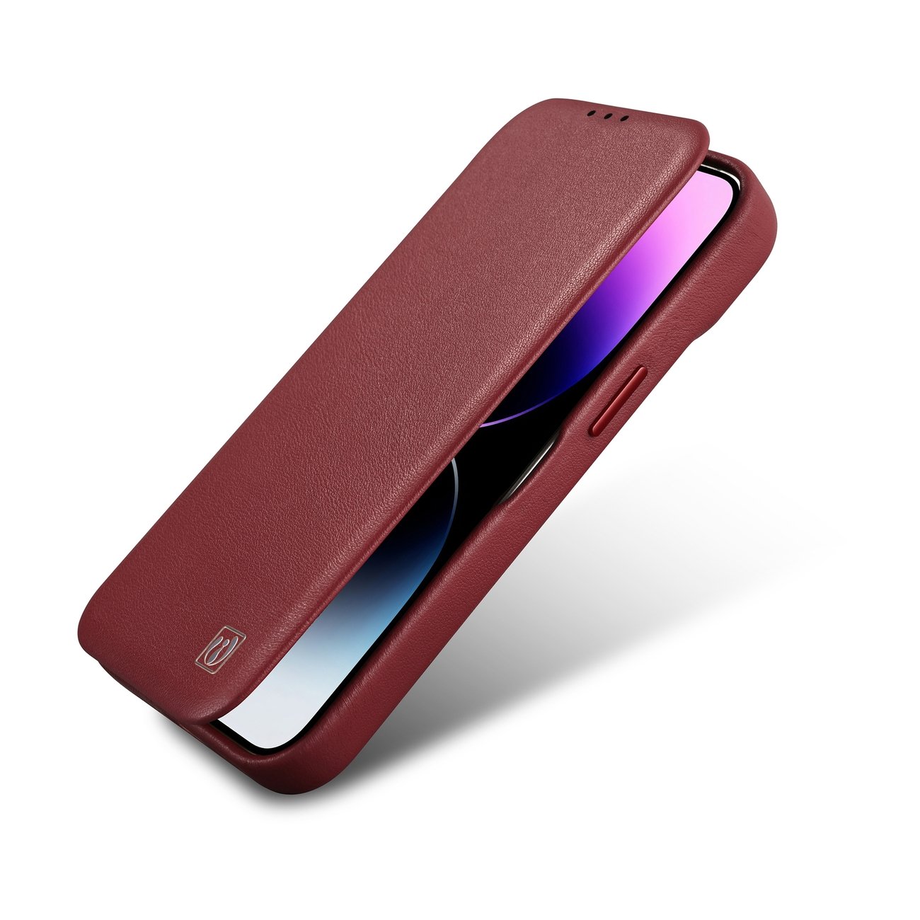 Pokrowiec iCarer CE Premium Leather Folio Case czerwony Apple iPhone 14 / 8