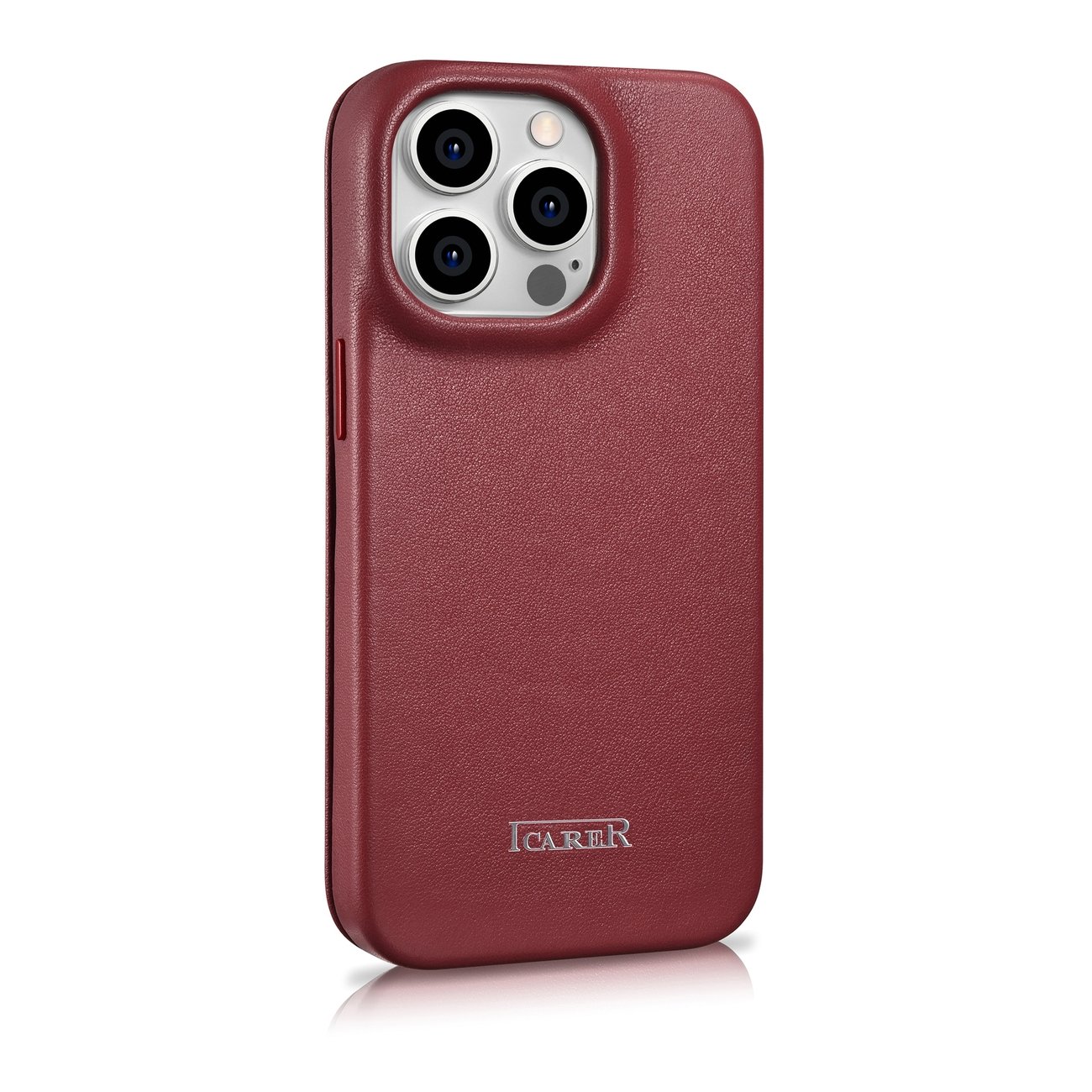 Pokrowiec iCarer CE Premium Leather Folio Case czerwony Apple iPhone 14 Pro / 4