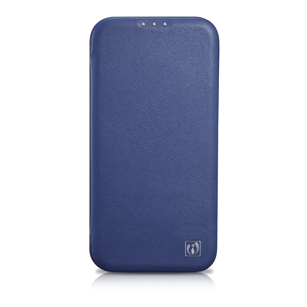Pokrowiec iCarer CE Premium Leather Folio Case niebieski Apple iPhone 14 Pro / 2