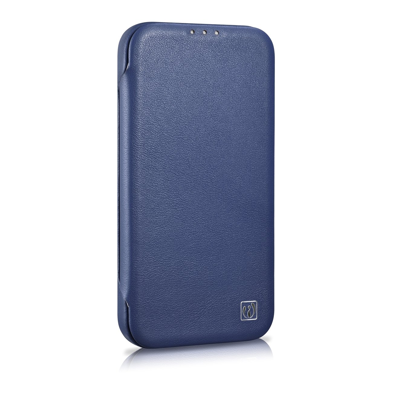 Pokrowiec iCarer CE Premium Leather Folio Case niebieski Apple iPhone 14 Pro Max / 5