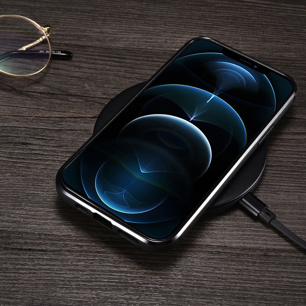 Pokrowiec iCarer Leather Oil Wax br�zowy Apple iPhone 12 Mini / 9