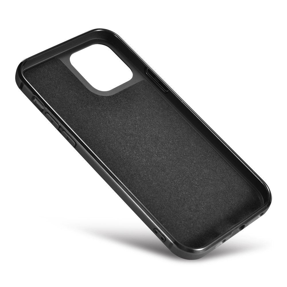 Pokrowiec iCarer Leather Oil Wax brzowy Apple iPhone 12 Pro / 9