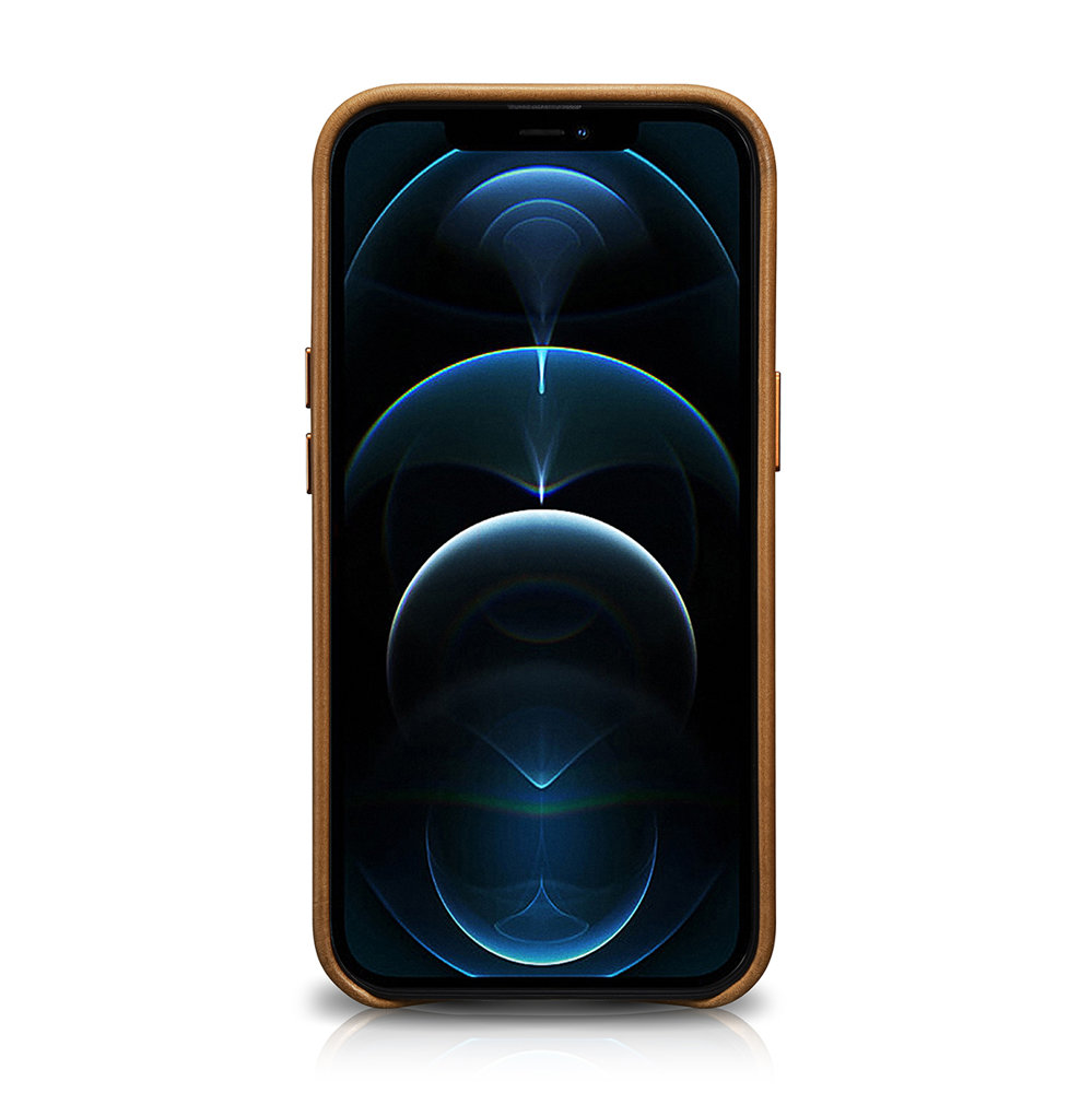 Pokrowiec iCarer Leather Oil Wax br�zowy Apple iPhone 13 Pro / 3