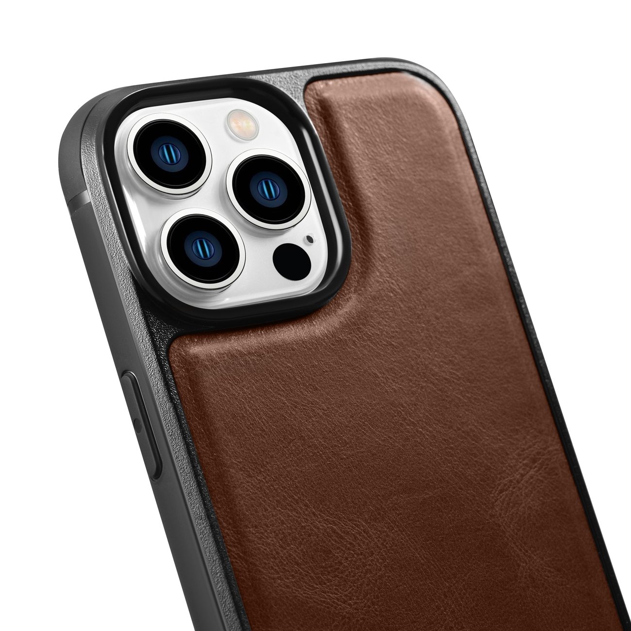 Pokrowiec iCarer Leather Oil Wax brzowy Apple iPhone 14 Pro / 7