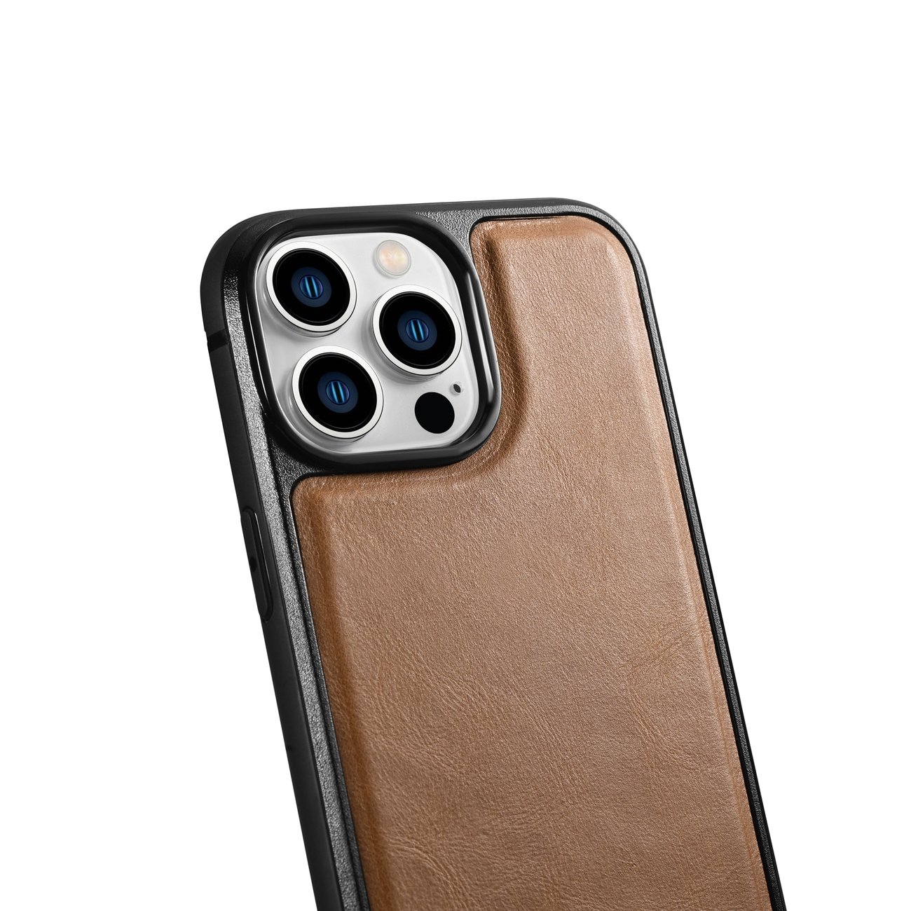 Pokrowiec iCarer Leather Oil Wax brzowy Apple iPhone 14 Pro / 12