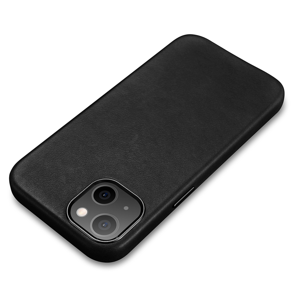 Pokrowiec iCarer Leather Oil Wax czarny Apple iPhone 13 / 10