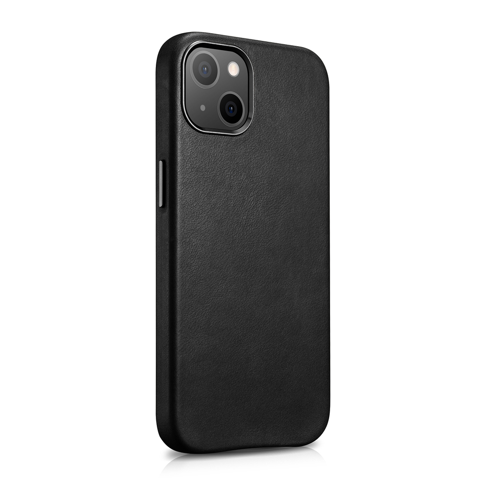 Pokrowiec iCarer Leather Oil Wax czarny Apple iPhone 13 / 8