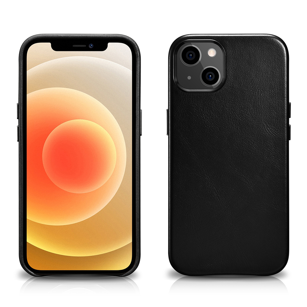Pokrowiec iCarer Leather Oil Wax czarny Apple iPhone 13 Mini Pokrowiec iCarer Leather Oil Wax czarny Apple iPhone 13 Mini