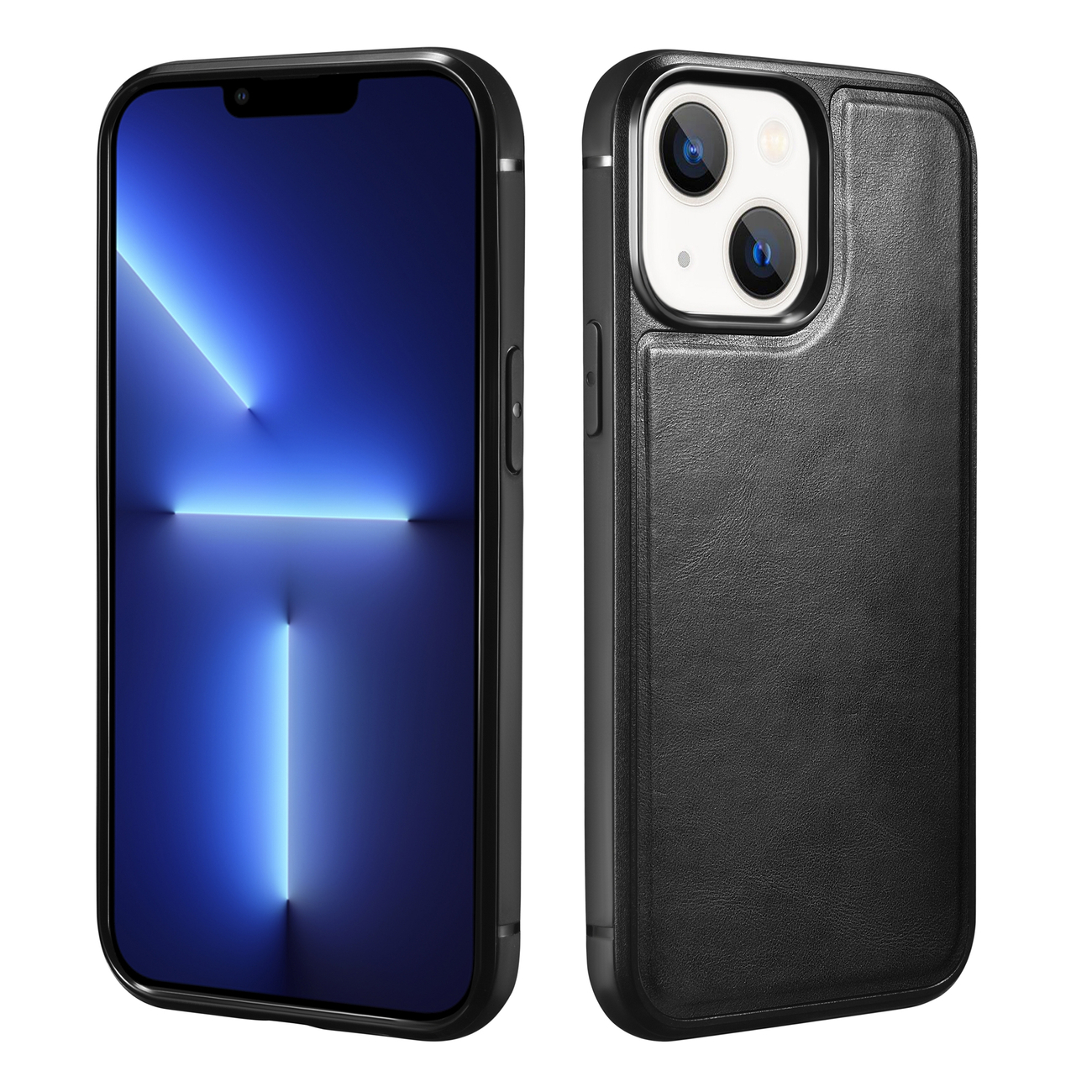 Pokrowiec iCarer Leather Oil Wax czarny Apple iPhone 13 Mini / 2 Pokrowiec iCarer Leather Oil Wax czarny Apple iPhone 13 Mini / 2