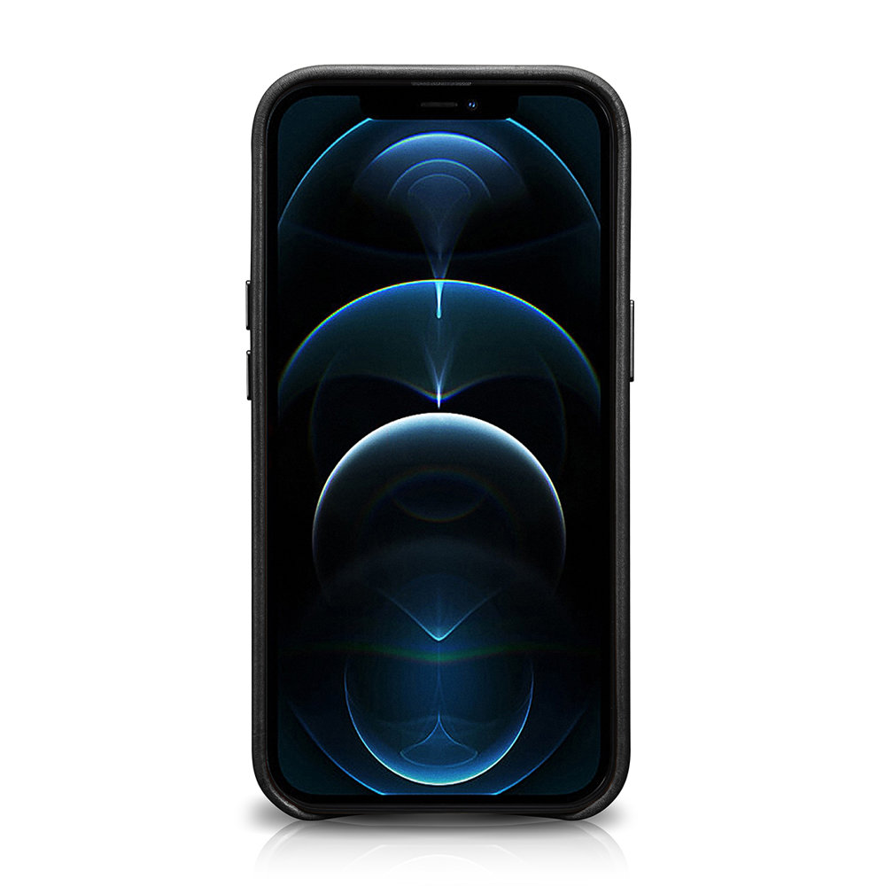 Pokrowiec iCarer Leather Oil Wax czarny Apple iPhone 13 Pro / 3 Pokrowiec iCarer Leather Oil Wax czarny Apple iPhone 13 Pro / 3