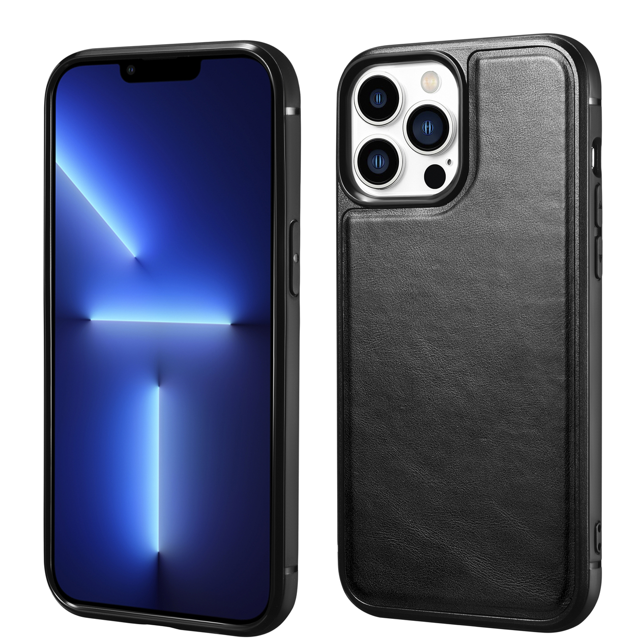 Pokrowiec iCarer Leather Oil Wax czarny Apple iPhone 13 Pro Pokrowiec iCarer Leather Oil Wax czarny Apple iPhone 13 Pro