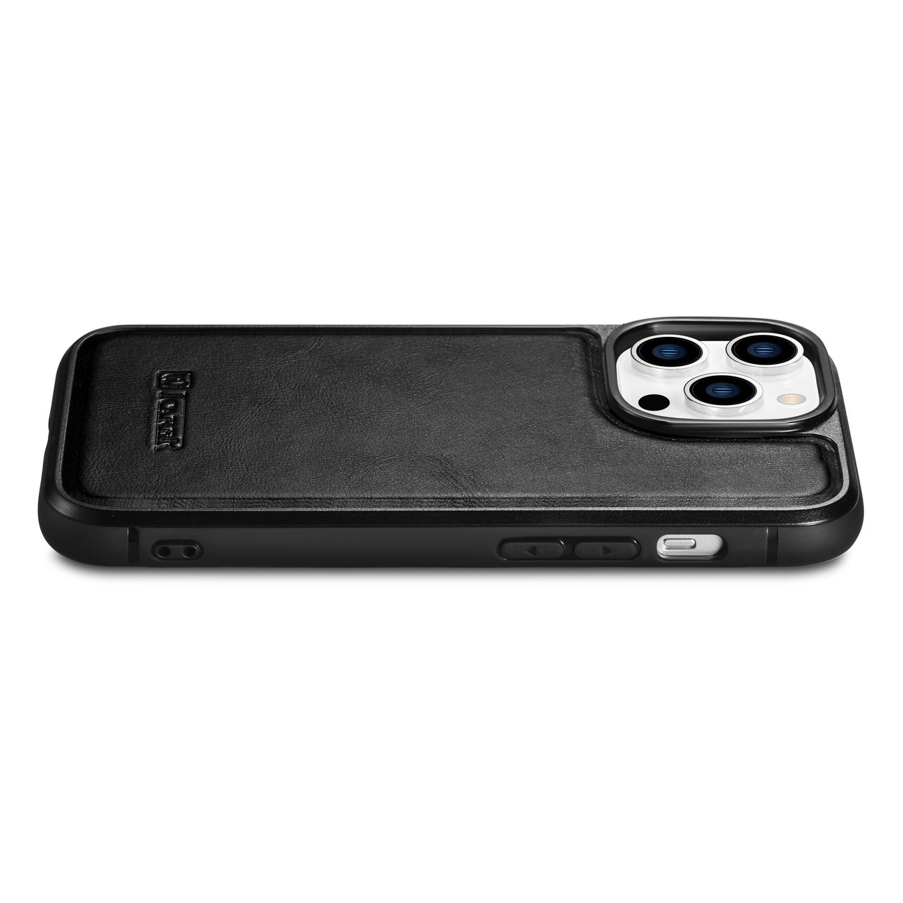 Pokrowiec iCarer Leather Oil Wax czarny Apple iPhone 14 Pro / 9