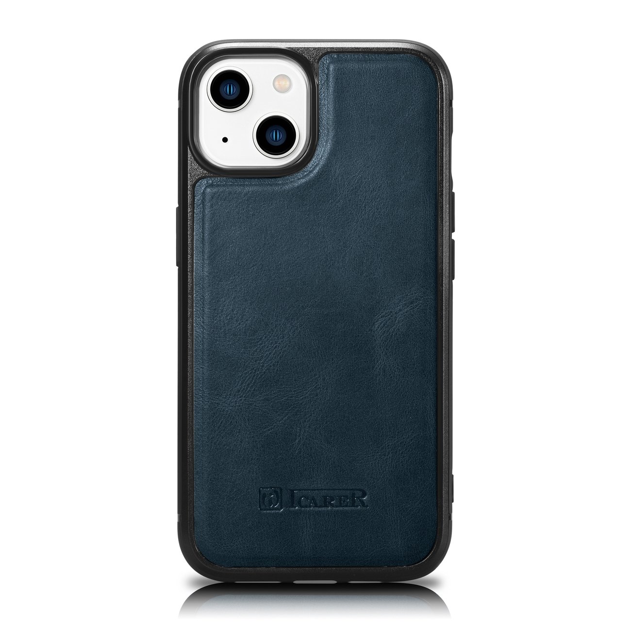 Pokrowiec iCarer Leather Oil Wax niebieski Apple iPhone 14