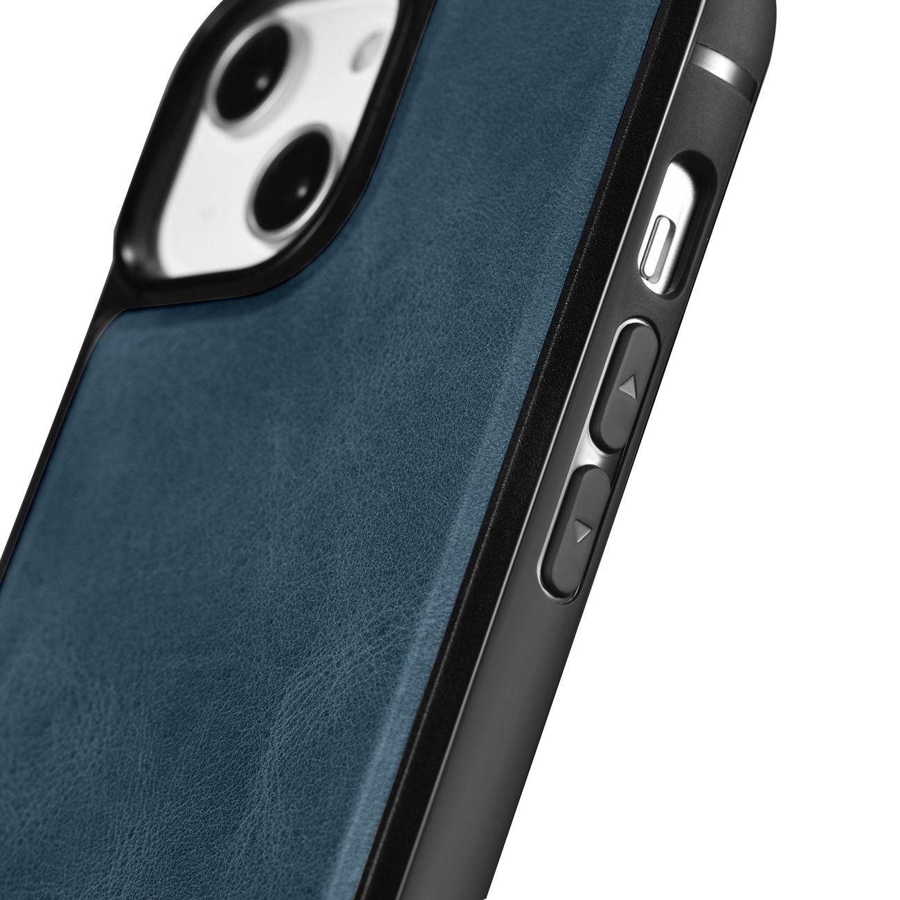 Pokrowiec iCarer Leather Oil Wax niebieski Apple iPhone 14 Pro / 2