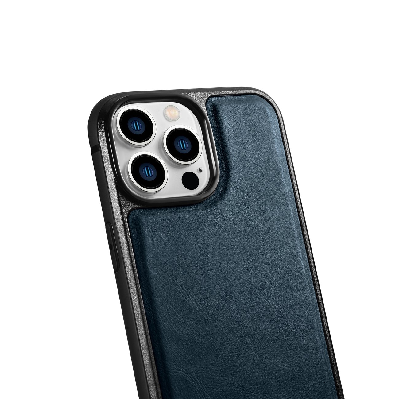 Pokrowiec iCarer Leather Oil Wax niebieski Apple iPhone 14 Pro / 5